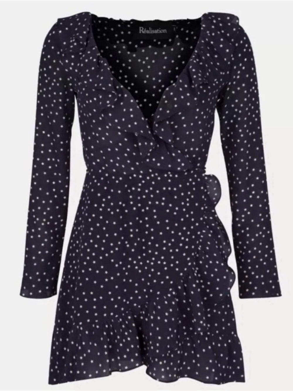 Realisation Par The Alexandrea Star Print Wrap Dress